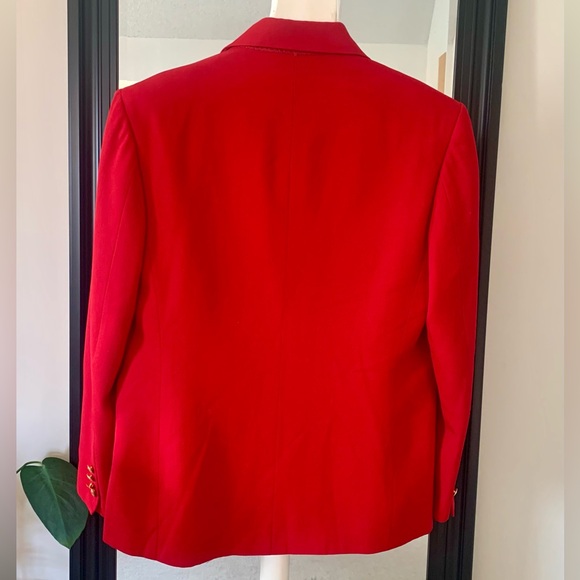 Vintage Red Blazer Austin Reed London England Suit Jacket - Picture 3 of 3